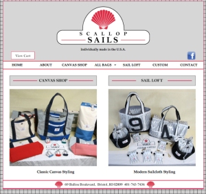 Scallop Sails website designed by Windlass Creative